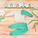 بلوز شلوار دایناسور در نی نی تاپ پوش