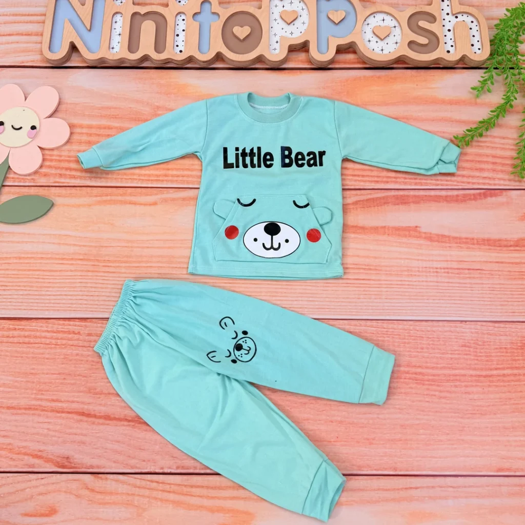 بلوز شلوار Little Bear جیبدار بچگانه در نی نی تاپ پوش
