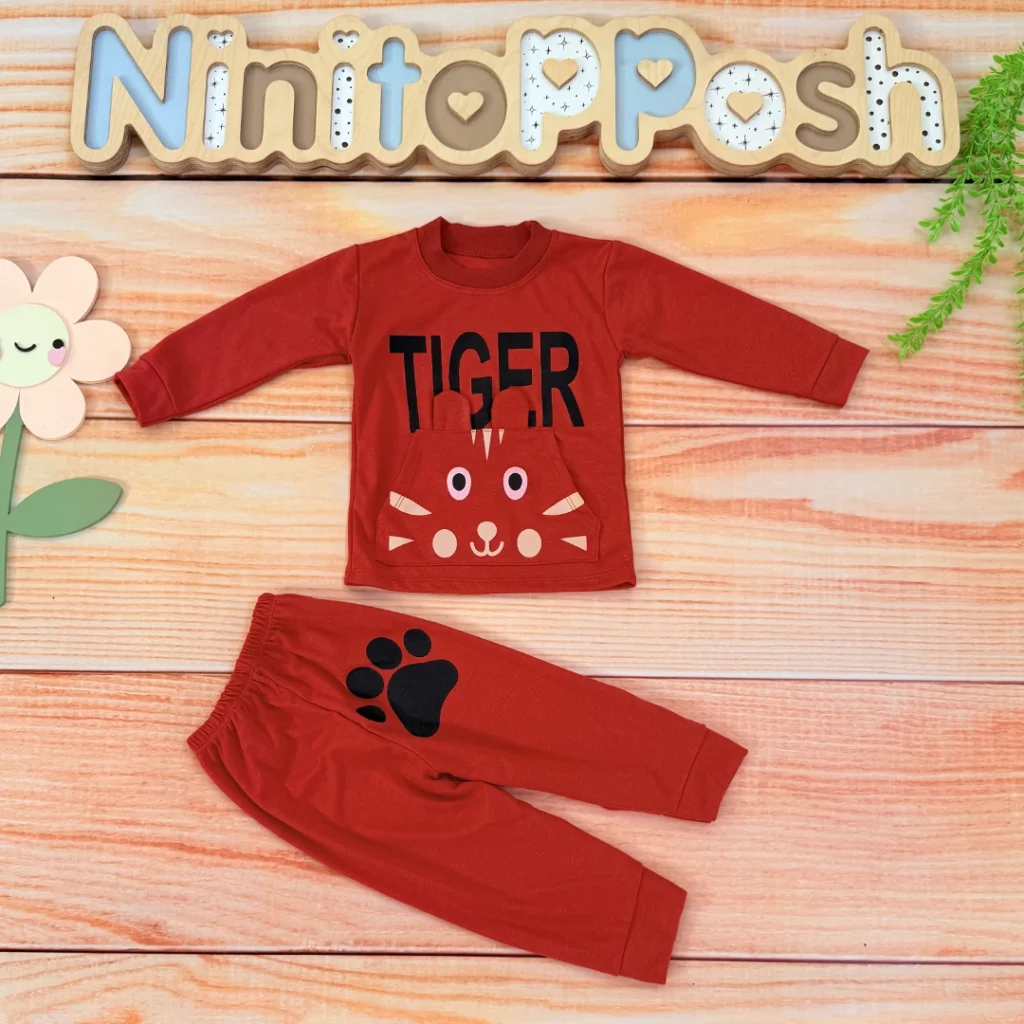 بلوز شلوار Tiger جیبدار در نی نی تاپ پوش