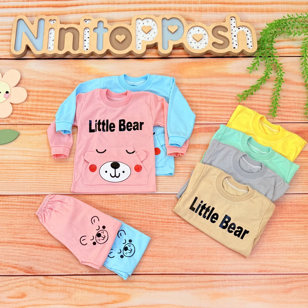 ست بلوز شلوار Little Bear جیبدار بچگانه ست بلوز شلوار Little Bear جیبدار بچگانه در نی نی تاپ پوش