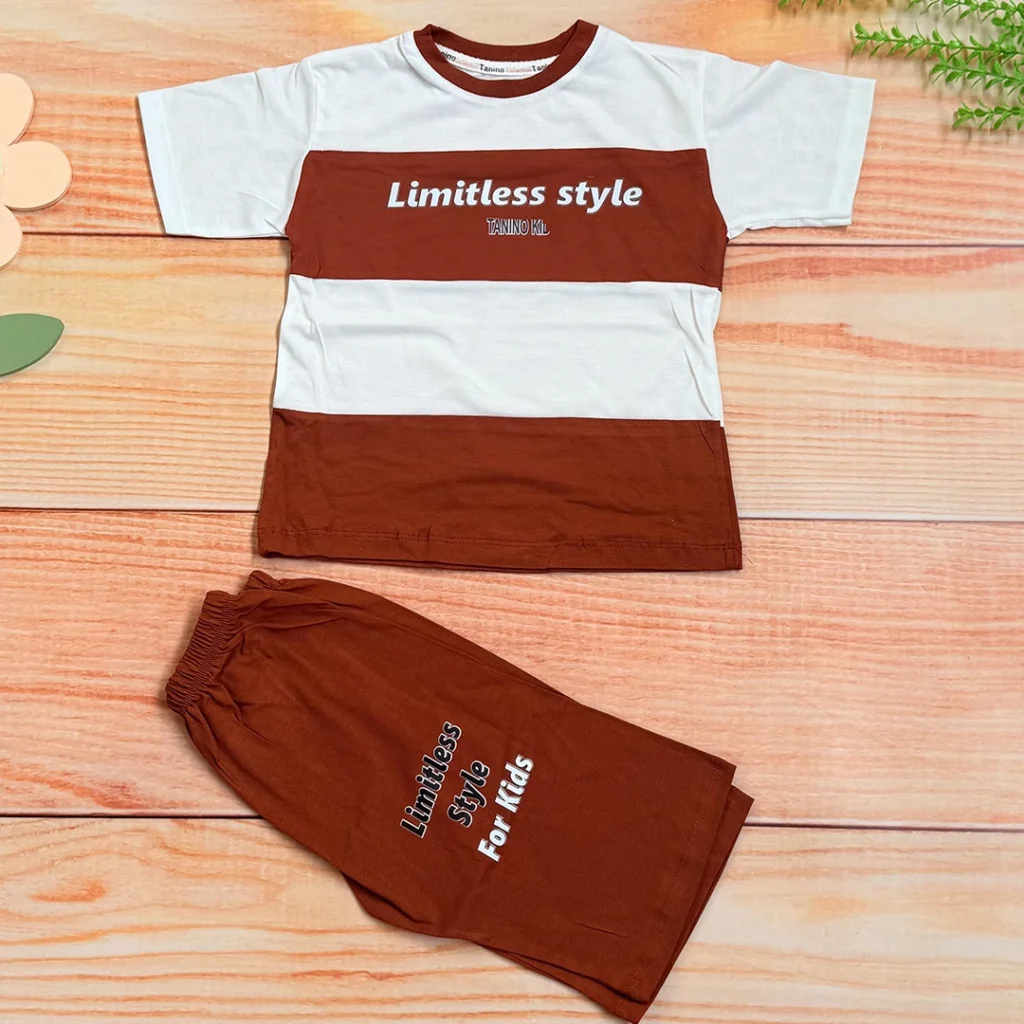 ست تیشرت شلوارک style بچه گانه در نی نی تاپ پوش