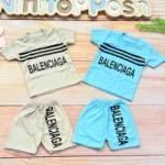 ست تیشرت شلوارک Balenciaga بچگانه در نی نی تاپ پوش