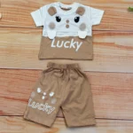 ست تیشرت شلوارک Lucky خرگوش دخترانه در نی نی تاپ پوش