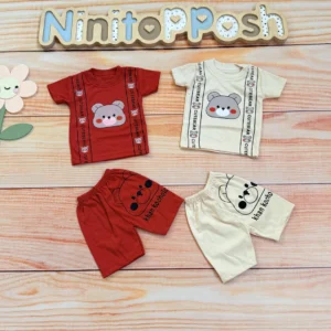 ست تیشرت شلوارک cute bear بچگانه در نی نی تاپ پوش